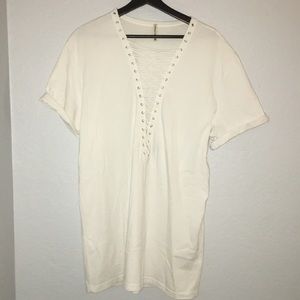 White Lace up top!